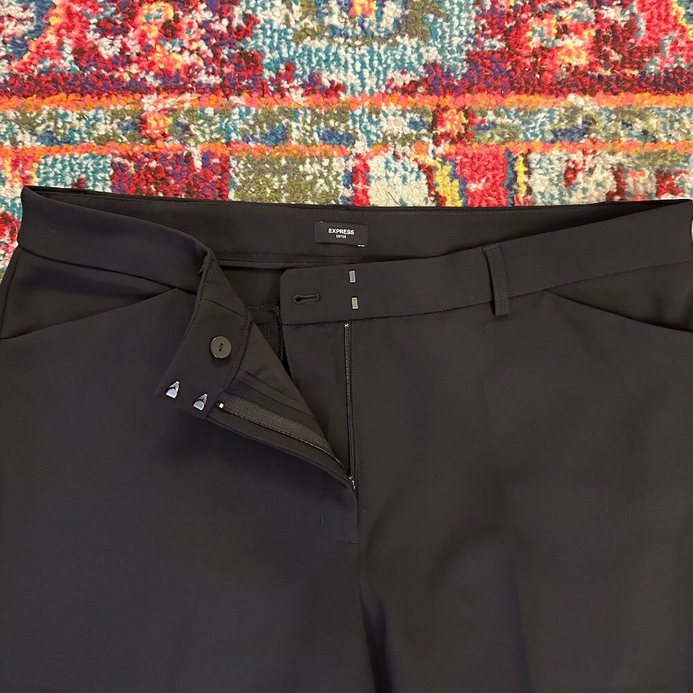 Express Editor Studio Stretch Twill Mid Rise Slim… - image 4